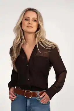 Wehkamp NIKKIE blouse bruin aanbieding