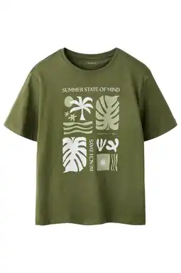 Wehkamp NAME IT KIDS T-shirt olijfgroen aanbieding
