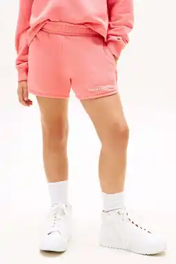 Wehkamp Tommy Hilfiger sweatshort roze aanbieding
