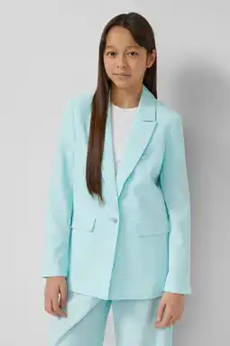 Wehkamp s.Oliver regular fit blazer blauw aanbieding