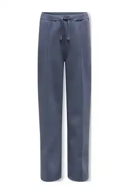Wehkamp KIDS ONLY GIRL wide leg casual broek grijsblauw aanbieding