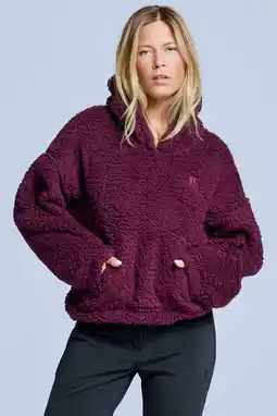 Wehkamp Poederbaas teddy sweater Four Seasons donkerrood aanbieding