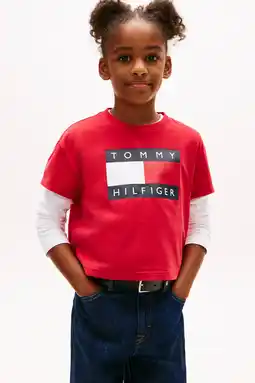 Wehkamp Tommy Hilfiger T-shirt rood aanbieding