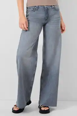 Wehkamp QS wide leg jeans grey denim aanbieding