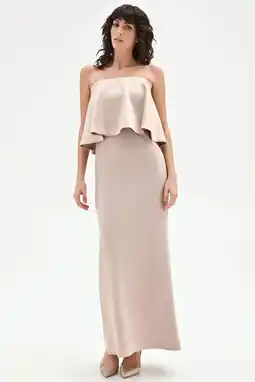 Wehkamp Rinascimento maxi jurk beige aanbieding