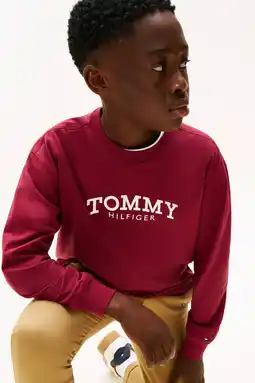 Wehkamp Tommy Hilfiger longsleeve rood aanbieding