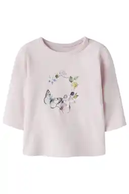 Wehkamp NAME IT BABY longsleeve lichtroze aanbieding