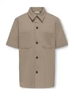 Wehkamp ONLY & SONS JUNIOR overhemd bruin aanbieding
