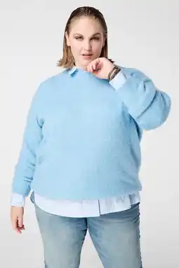 Wehkamp MS Mode pullover blauw aanbieding