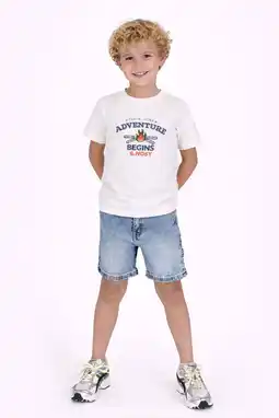Wehkamp B.Nosy T-shirt met backprint wit aanbieding