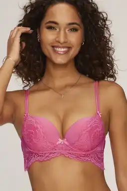 Wehkamp Lascana voorgevormde push-up bh roze aanbieding