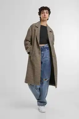 Wehkamp Urban Classics Curvy manteljas beige aanbieding