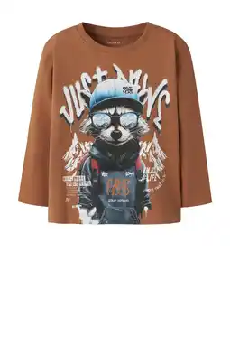 Wehkamp NAME IT MINI longsleeve bruin aanbieding