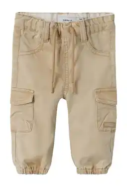 Wehkamp NAME IT BABY baby cargobroek NBMBEN beige aanbieding
