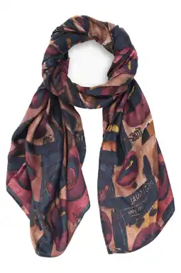 Wehkamp Desigual sjaal met print donkerrood aanbieding