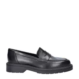 Wehkamp Nelson chunky leren loafers zwart aanbieding