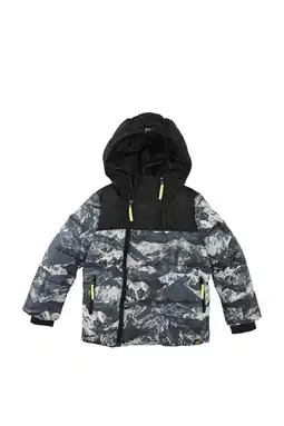 Wehkamp Z8 kids gewatteerde winterjas Gino donkerblauw aanbieding