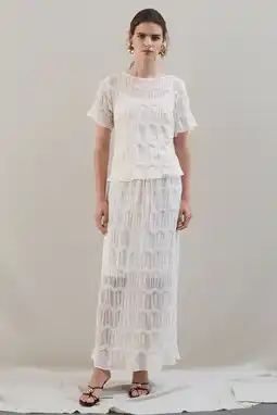 Wehkamp VILA maxi rok ecru aanbieding