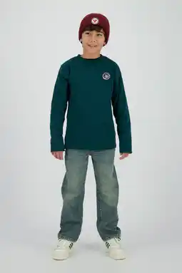 Wehkamp Vingino longsleeve met backprint donkergroen aanbieding