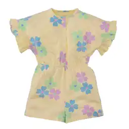 Wehkamp Z8 mini playsuit Veda lichtgeel/lila/blauw aanbieding