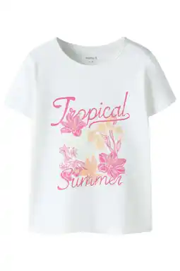 Wehkamp NAME IT MINI T-shirt wit aanbieding