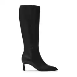 Wehkamp Steve Madden Lucid leren hoge laarzen zwart aanbieding