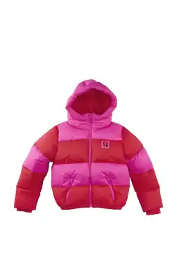 Wehkamp Z8 kids gewatteerde winterjas Jayda roze/oranje aanbieding