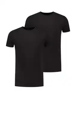Wehkamp Bamigo ondershirt Smith met bamboe (set van 2) zwart aanbieding