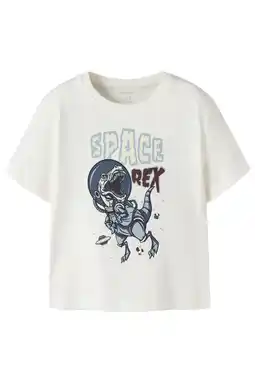 Wehkamp NAME IT MINI T-shirt wit/blauw aanbieding