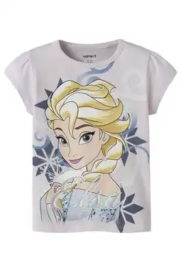 Wehkamp NAME IT MINI Disney Frozen T-shirt lila aanbieding