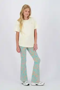 Wehkamp Raizzed flared legging turquoise aanbieding