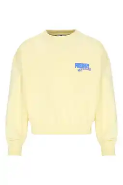 Wehkamp NoBell’ sweater met backprint lichtgeel aanbieding