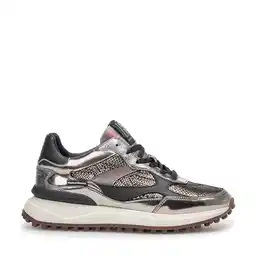 Wehkamp Floris van Bommel Noppi 41.00 leren sneakers zilver aanbieding