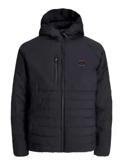 Wehkamp JACK & JONES gewatteerde jas zwart aanbieding