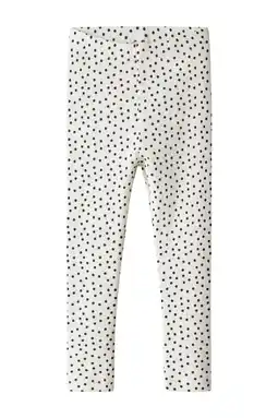 Wehkamp NAME IT MINI slim legging met stippen wit aanbieding