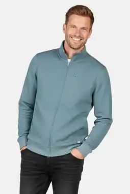 Wehkamp Cars sweatvest met textuur blauw aanbieding