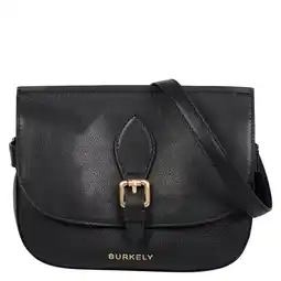 Wehkamp BURKELY leren crossbody tas Demi zwart aanbieding