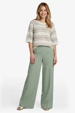 Wehkamp CS the Label gestreepte pullover lichtroze gebreid aanbieding