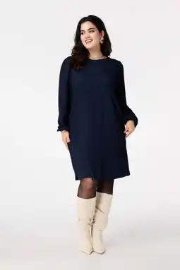 Wehkamp MS Mode jurk donkerblauw aanbieding