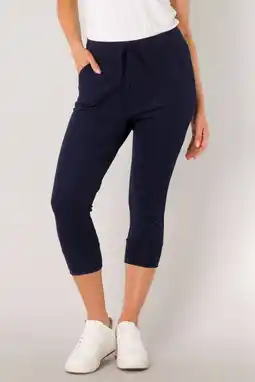 Wehkamp ES&SY cropped relaxed broek donkerblauw aanbieding