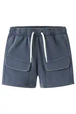 Wehkamp NAME IT MINI regular sweatshort blauw aanbieding