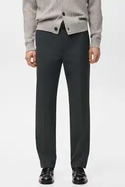 Wehkamp Mango Man regular chino grijs aanbieding