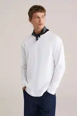 Wehkamp WE Fashion oversized longsleeve wit aanbieding