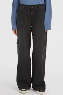Wehkamp O'Neill wide leg jeans black denim aanbieding