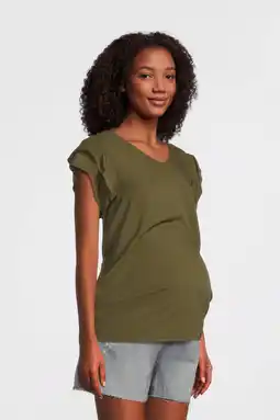 Wehkamp ONLY MATERNITY zwangerschaps T-shirt groen aanbieding