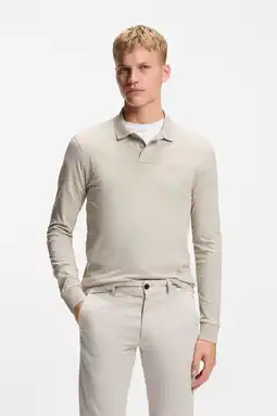 Wehkamp BOSS slim polo taupe aanbieding