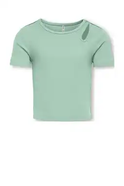 Wehkamp KIDS ONLY GIRL cropped top lichtgroen aanbieding