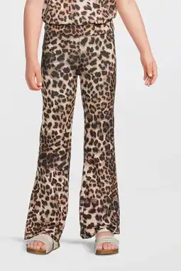 Wehkamp Anytime flared broek panteprint aanbieding
