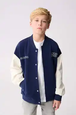 Wehkamp Shoeby baseball jacket blauw aanbieding