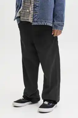 Wehkamp JACK & JONES JUNIOR corduroy casual broek zwart aanbieding